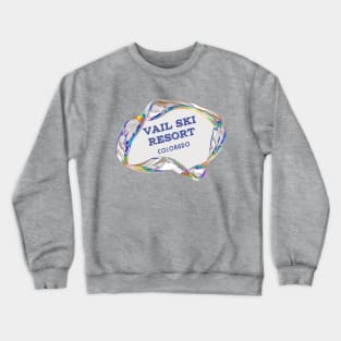 Vail Mountain Resort Colorado U.S.A. Gift Ideas For The Ski Enthusiast. Crewneck Sweatshirt